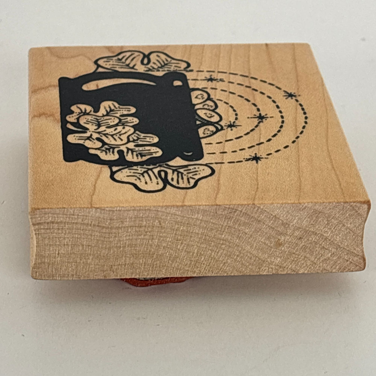 Darcies Rubber Stamp Pot of Gold Rainbow Shamrocks St Patricks Day Cardmaking Good Luck