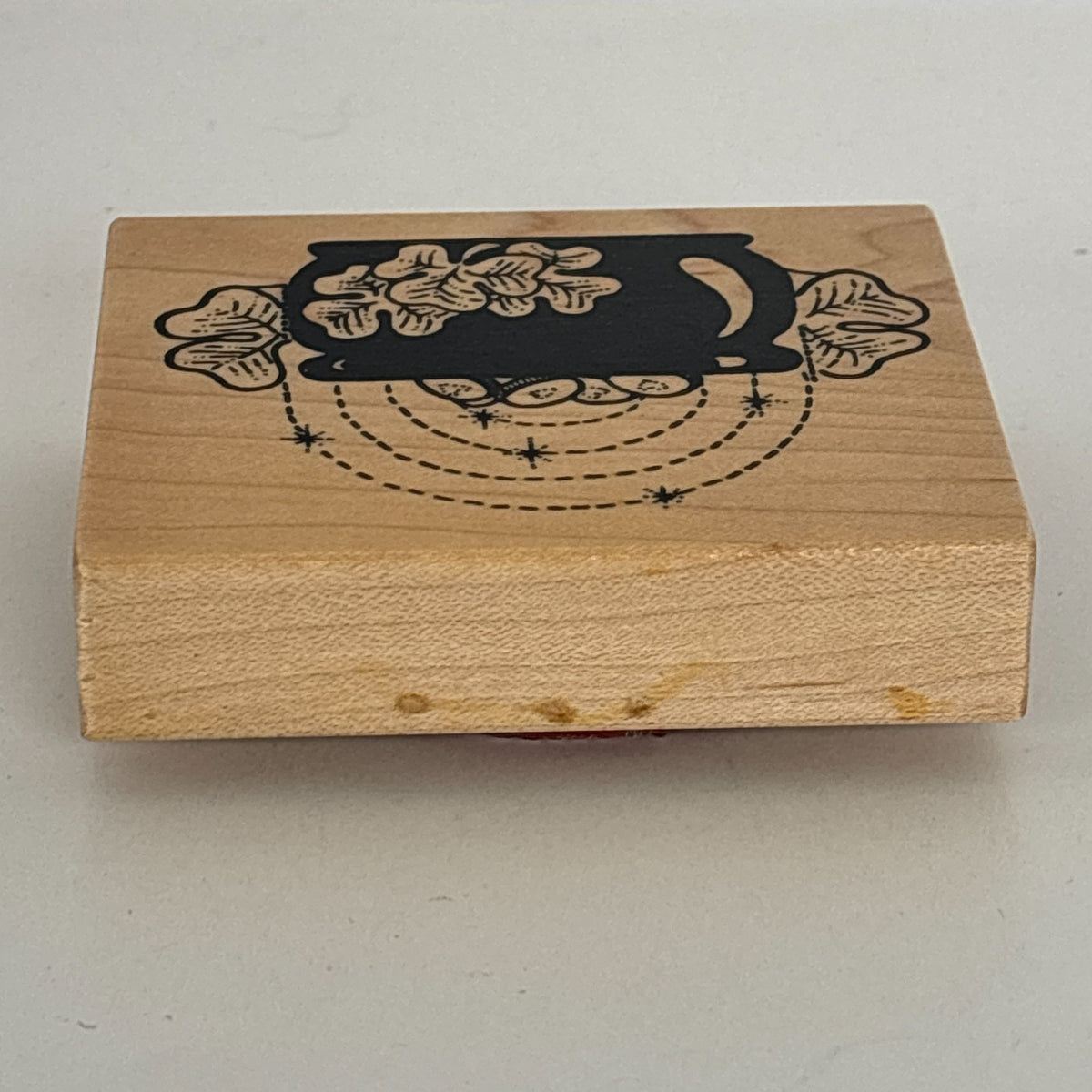 Darcies Rubber Stamp Pot of Gold Rainbow Shamrocks St Patricks Day Cardmaking Good Luck