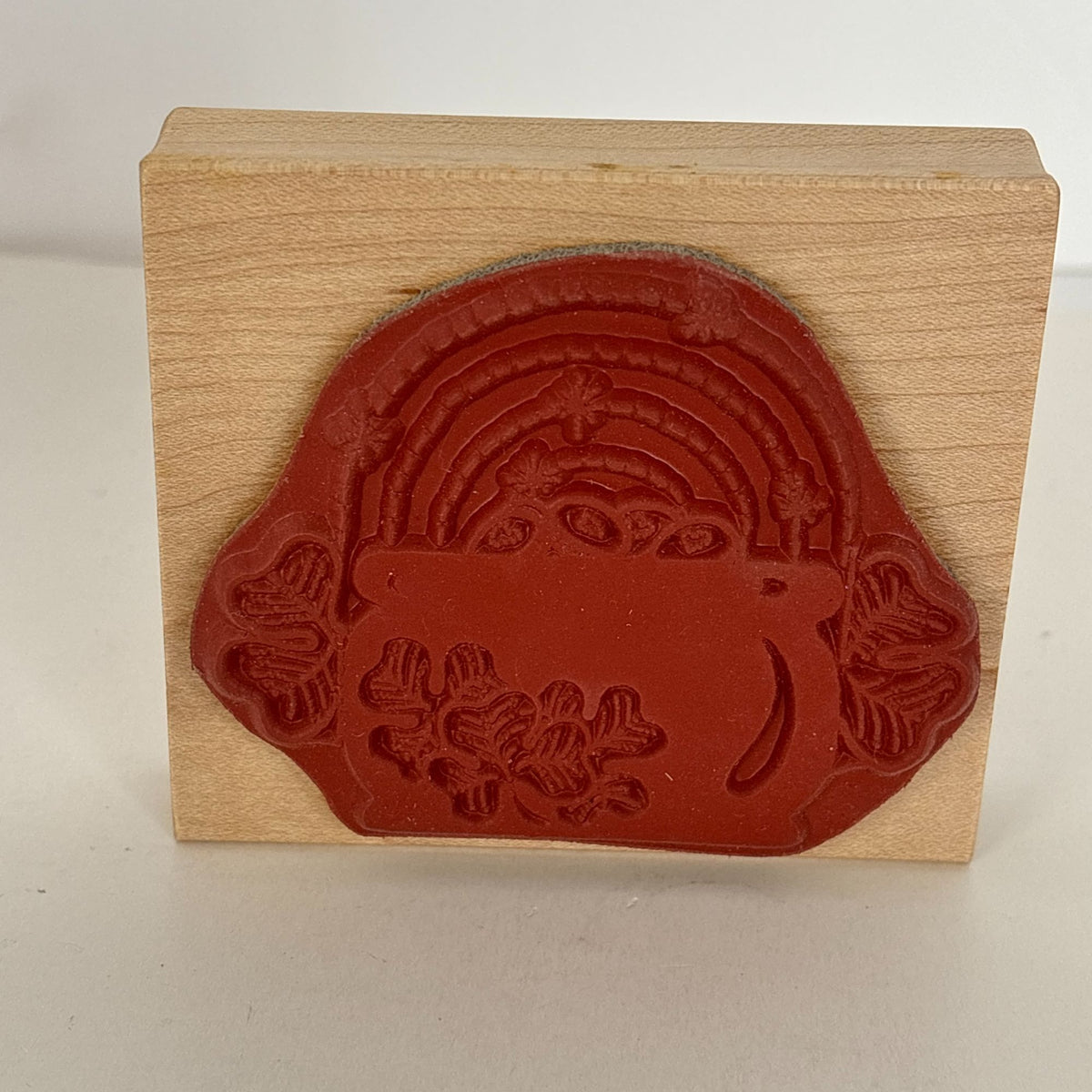 Darcies Rubber Stamp Pot of Gold Rainbow Shamrocks St Patricks Day Cardmaking Good Luck
