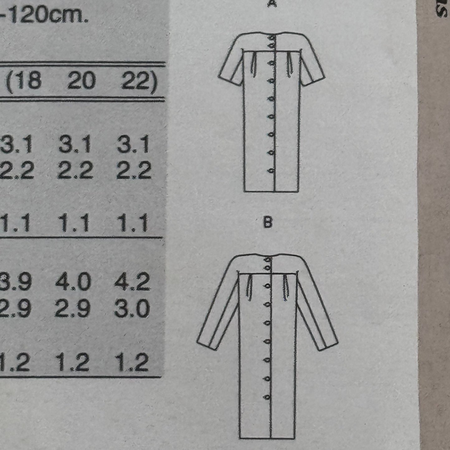 Vogue Sewing Pattern 8660 Shift Dress Minimalist 90s Loose Fit 12-16 Easy Uncut