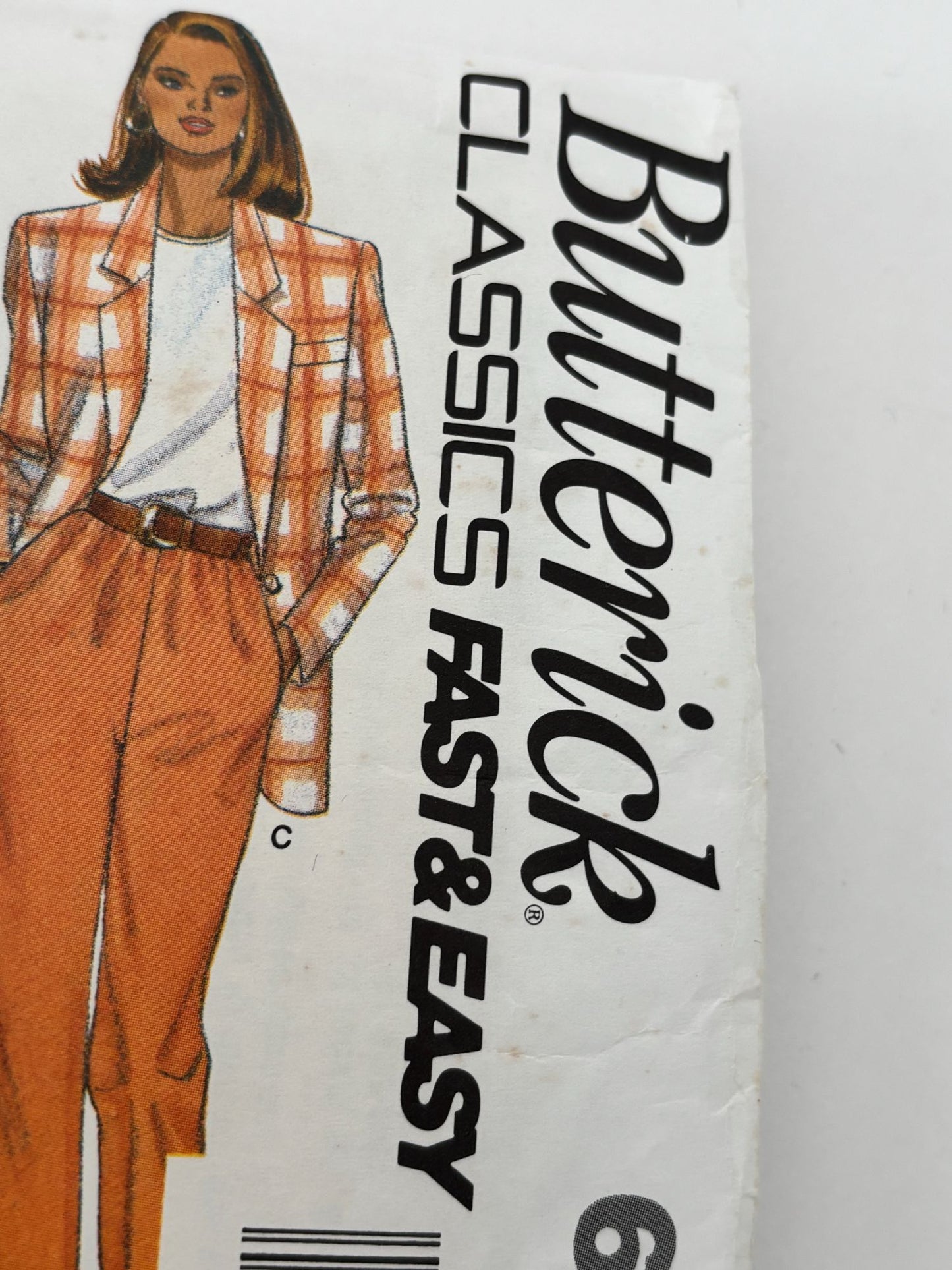 Butterick Sewing Pattern 6593 Jacket Skirt Pants Easy Suit 90s Vintage 6-14 UC