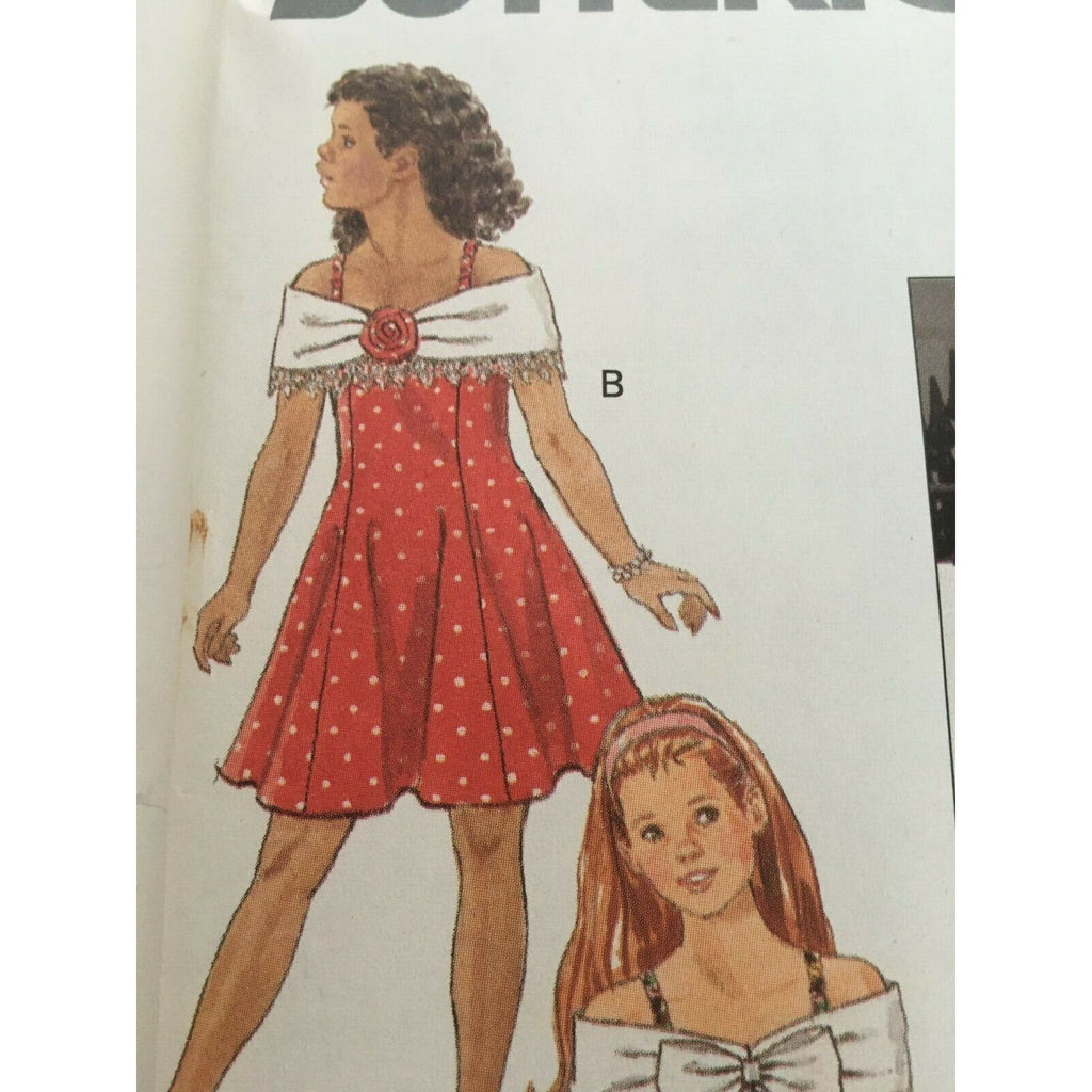 Butterick Sewing Pattern 5932 Flower Girl Dress Easter Church Wedding 7 8 10 UC