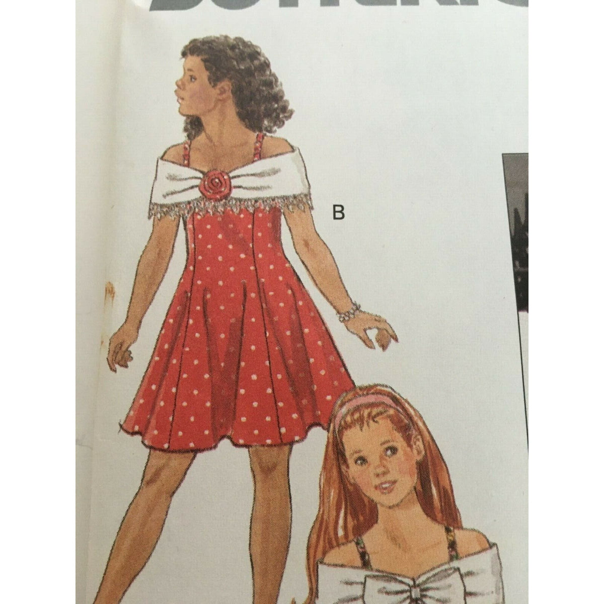 Butterick Sewing Pattern 5932 Flower Girl Dress Easter Church Wedding 7 8 10 UC