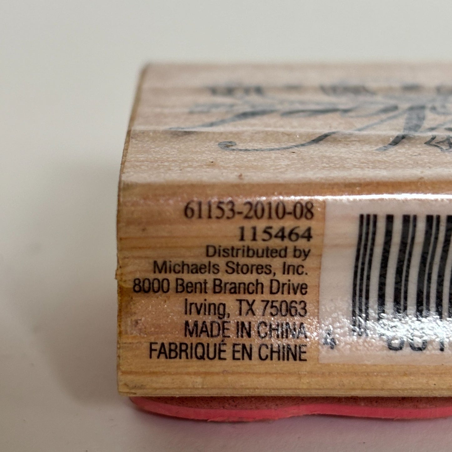 CraftSmart Rubber Stamp Noel Fancy Letters Holly Christmas Card Making Holidays