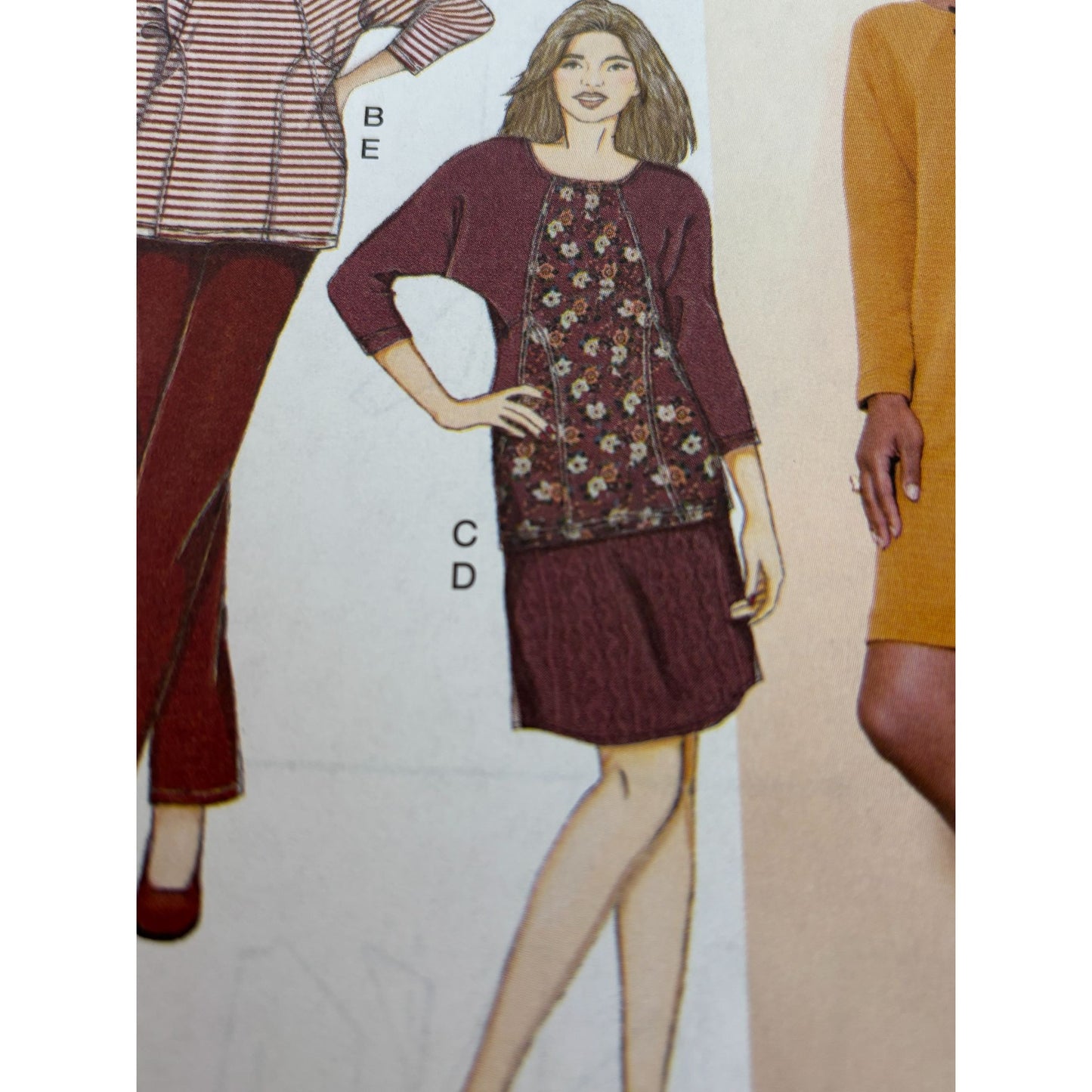 Butterick Sewing Pattern B6525 Dress Tunic Skirt Pants Easy Work Outfit UC 4-14