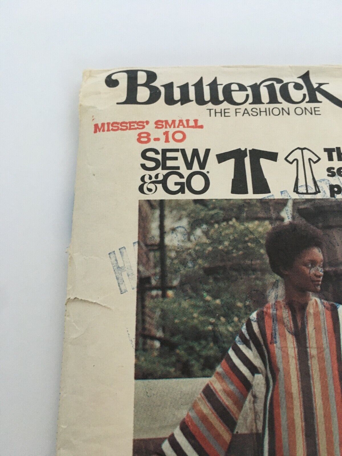 Butterick Sewing Pattern 3384 Pull Over Caftan 1970s Ankle Length Small 8 10