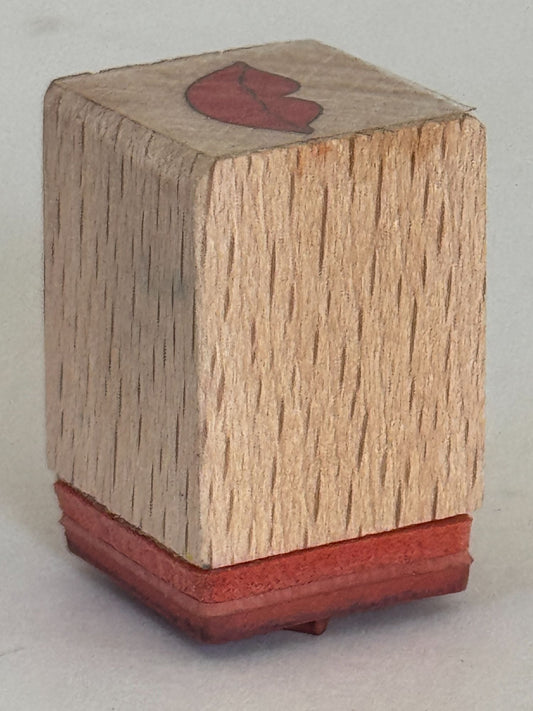 Red Lips Wooden Rubber Stamp Valentines Day Cardmaking Love Kiss Mouth Smile