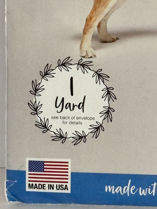 McCalls Sewing Pattern L9522 Dog Coat Fleece Winter Pet S-L 1 Yard Fabric
