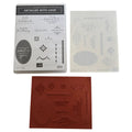Stampin Up Clear Mount Rubber Stamp Set Detailed With Love Words Happy Birthday