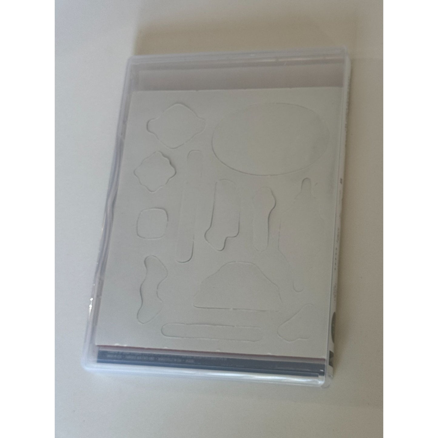 Stampin Up Clear Mount Rubber Stamp Set Detailed With Love Words Happy Birthday