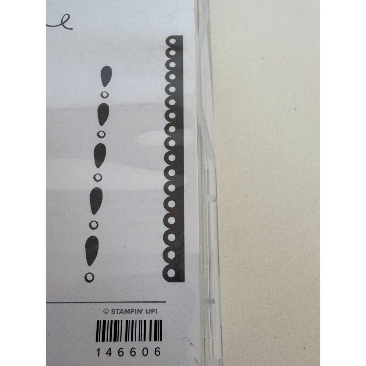 Stampin Up Clear Mount Rubber Stamp Set Detailed With Love Words Happy Birthday