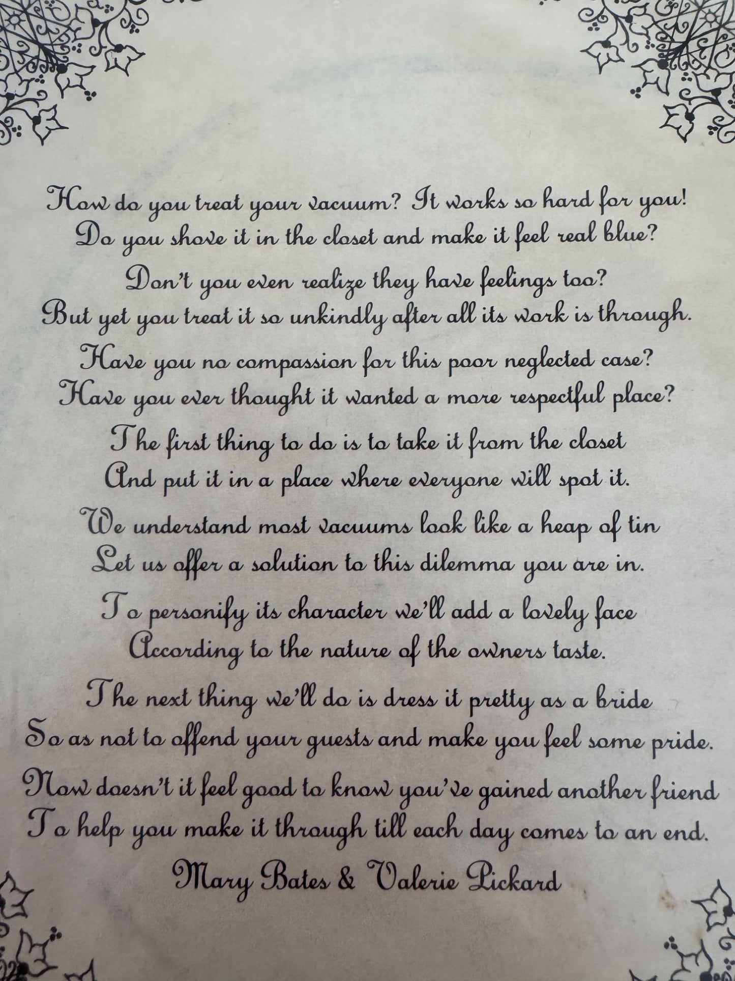 Keane Kreations Sewing Pattern Vacuum Cleaner Cover Country Girl Doll Vintage 2