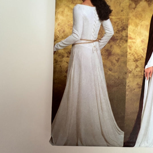 Butterick Sewing Pattern B4377 Medieval Dress Floor Length Cape Costume 6-12 Uncut Renaissance Festival
