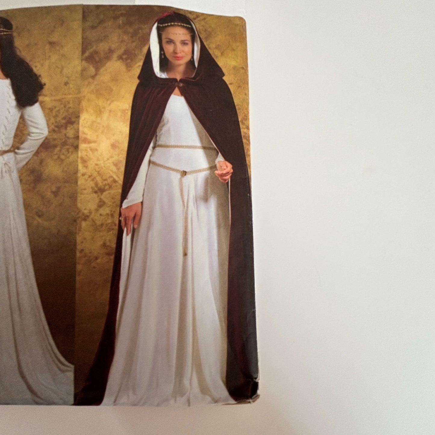 Butterick Sewing Pattern B4377 Medieval Dress Floor Length Cape Costume 6-12 Uncut Renaissance Festival