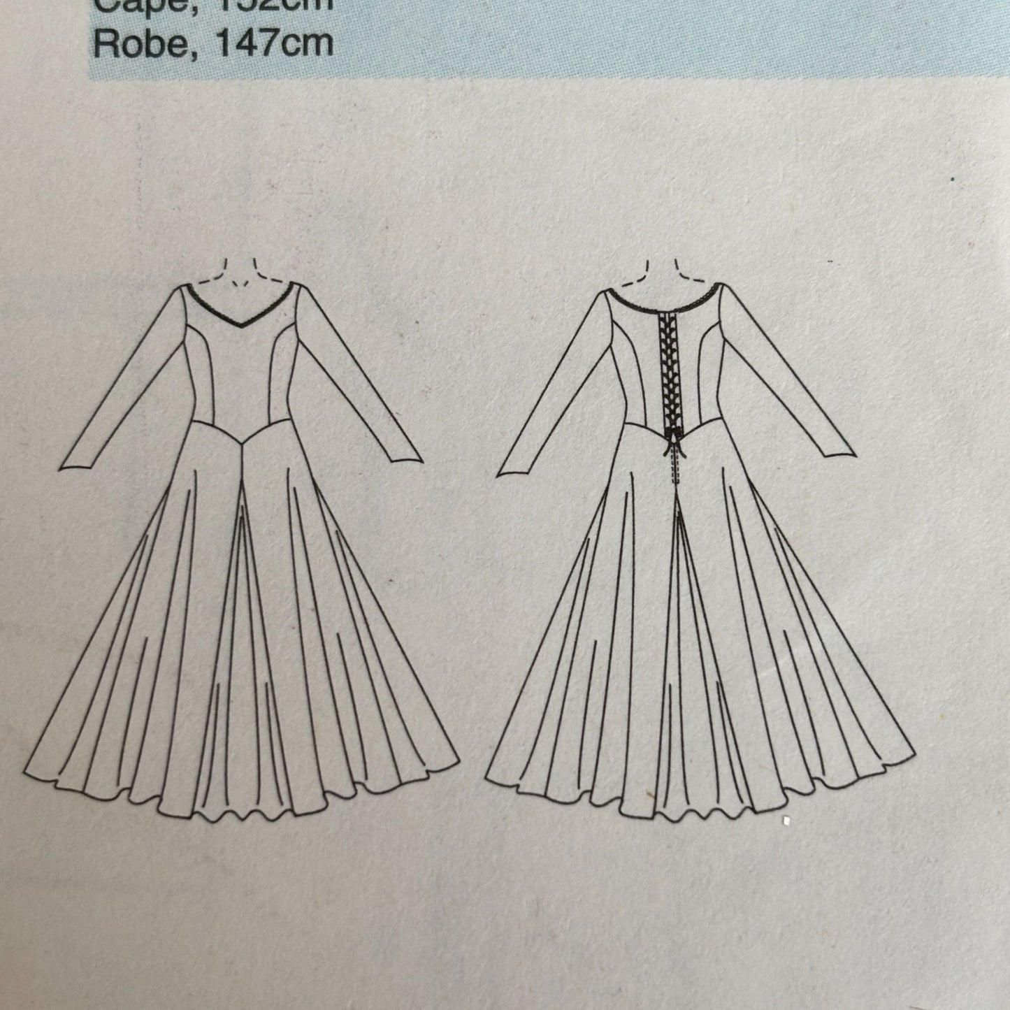 Butterick Sewing Pattern B4377 Medieval Dress Floor Length Cape Costume 6-12 Uncut Renaissance Festival