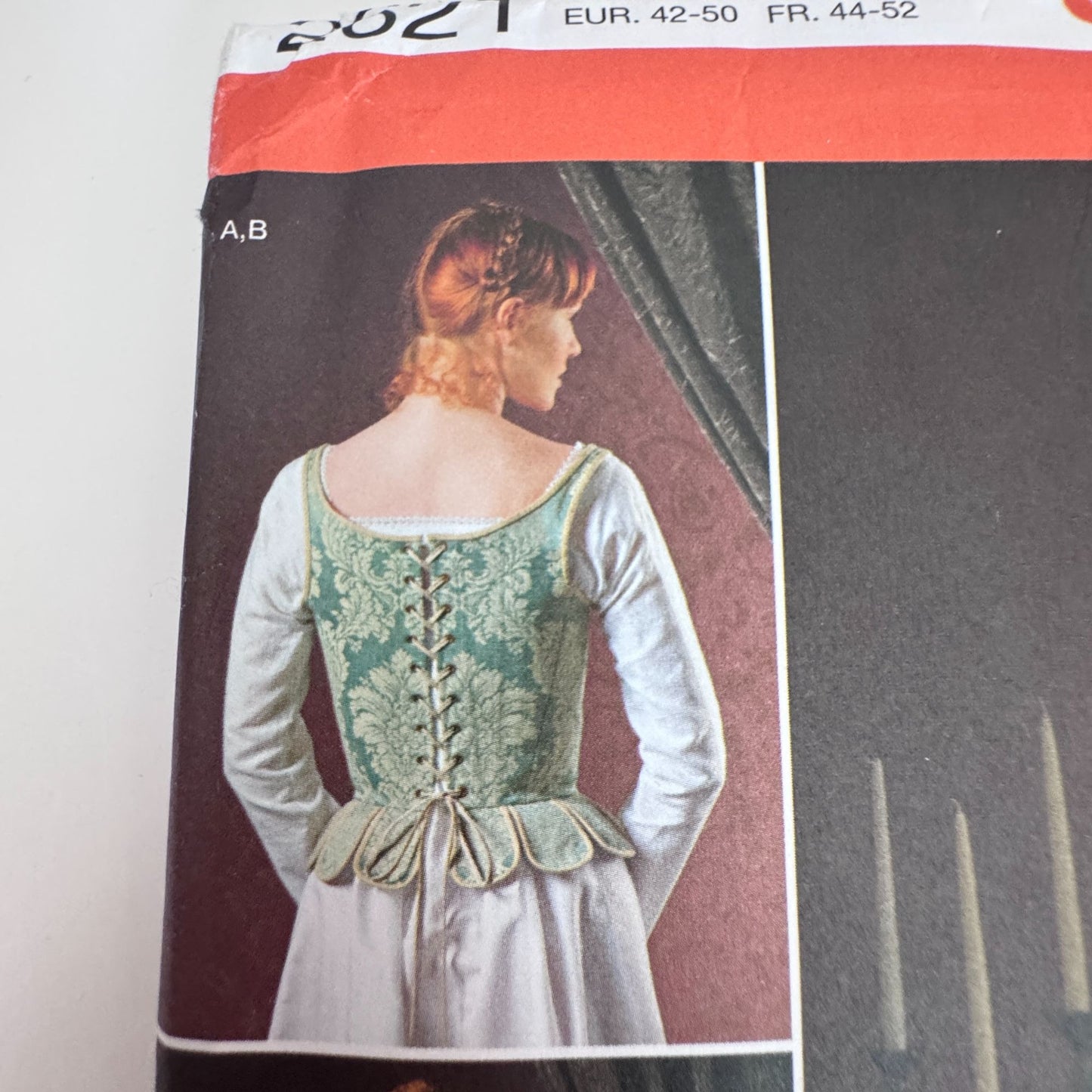 Simplicity Sewing Pattern 2621 Costume Undergarments 16th Century Corset Hoop Skirt Shift 16-24 Uncut