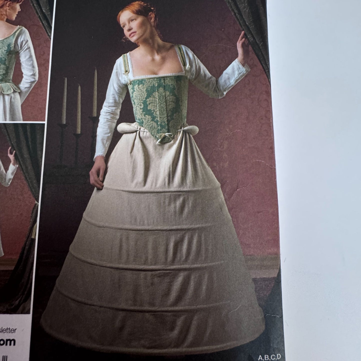 Simplicity Sewing Pattern 2621 Costume Undergarments 16th Century Corset Hoop Skirt Shift 16-24 Uncut