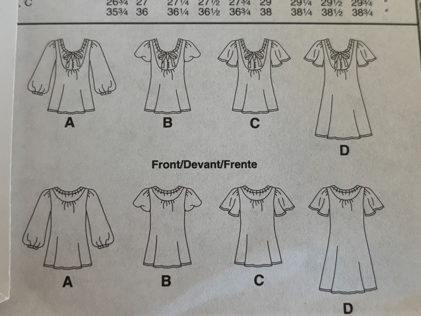 McCalls Sewing Pattern M5629 Dress Blouse Shirt Round Neck Easy 4 Looks 8-16 UC