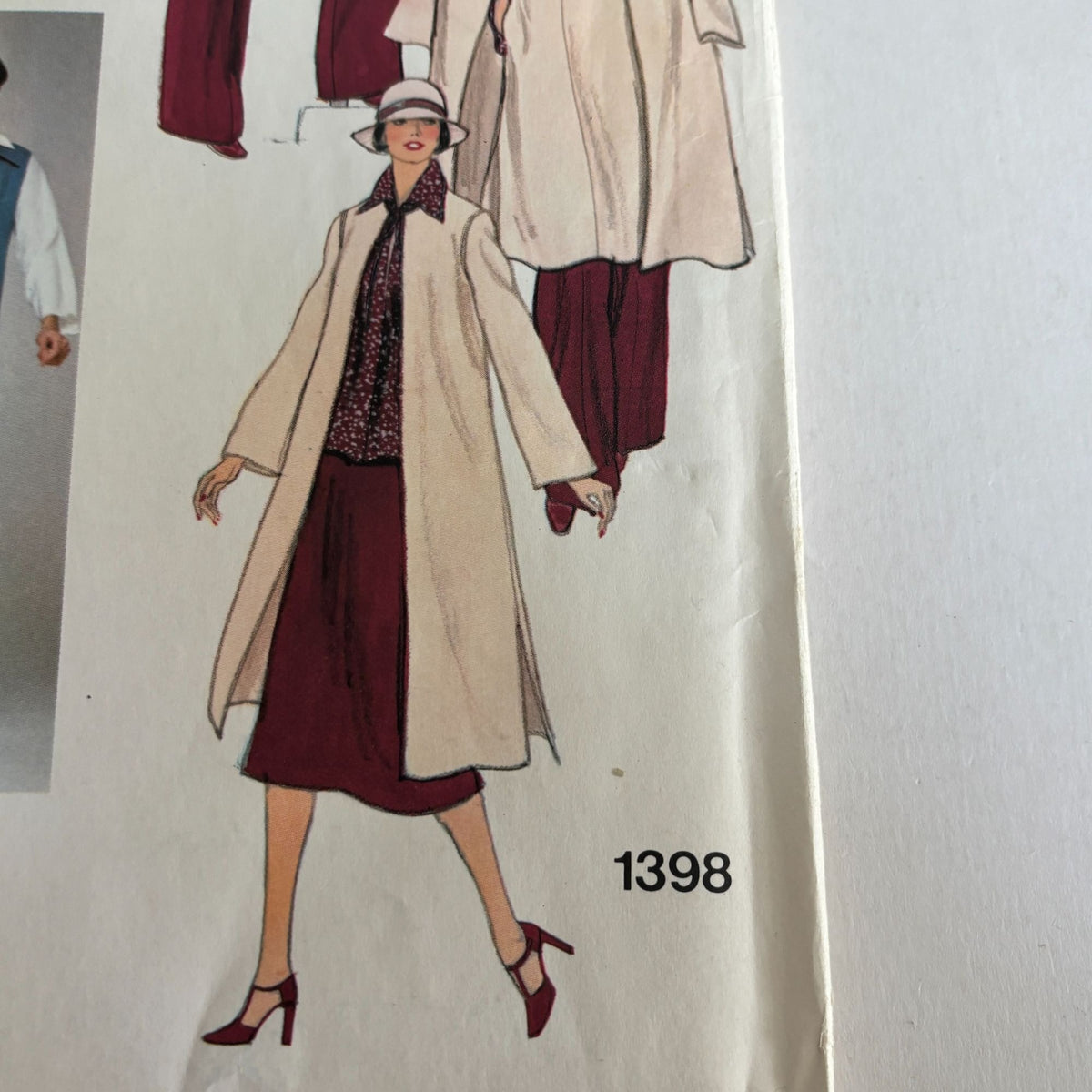 Vogue Paris Original Sewing Pattern 1398 Chloe Coat Jumper Skirt Pants 1970s 10 Uncut