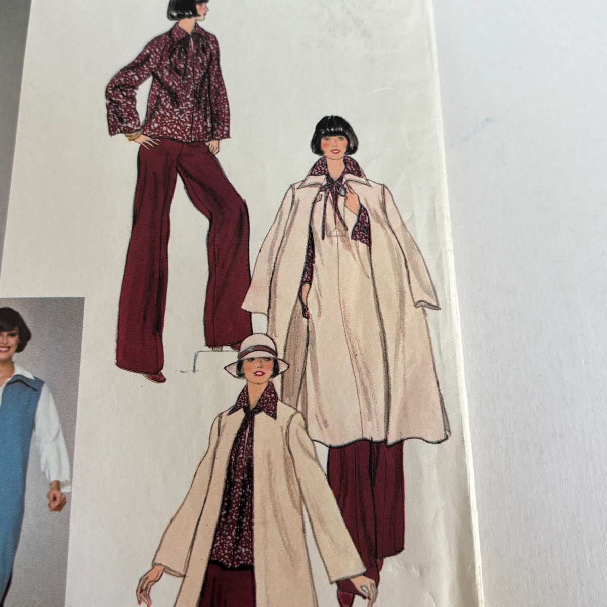 Vogue Paris Original Sewing Pattern 1398 Chloe Coat Jumper Skirt Pants 1970s 10 Uncut