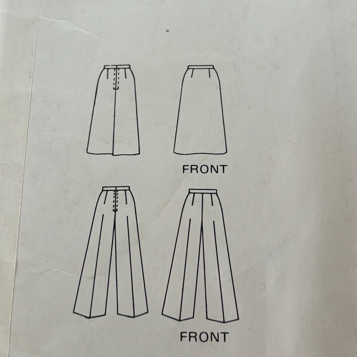Vogue Paris Original Sewing Pattern 1398 Chloe Coat Jumper Skirt Pants 1970s 10 Uncut