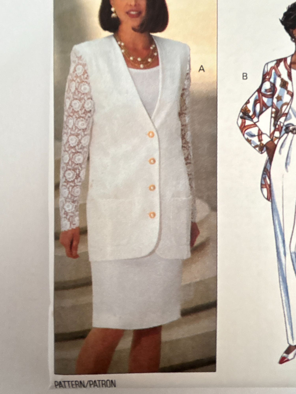 Butterick Sewing Pattern 6648 Jacket Skirt Suit Pants 90s Coastal Uncut 12 14 16