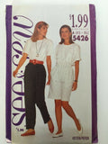 Butterick Sewing Pattern 5426 High Waist Pants Shorts Easy Summer 1990s 6-22 UC