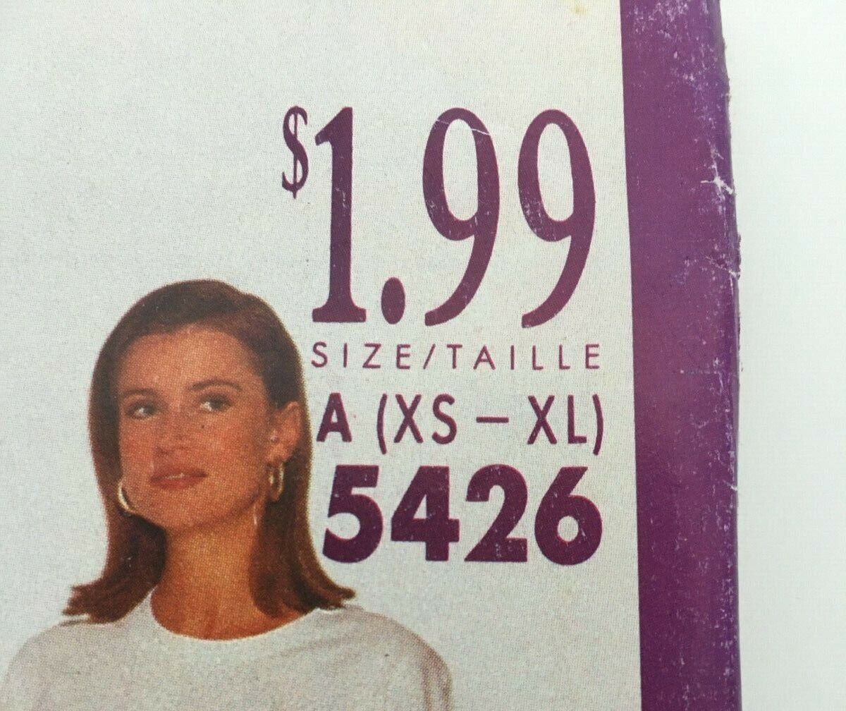 Butterick Sewing Pattern 5426 High Waist Pants Shorts Easy Summer 1990s 6-22 UC
