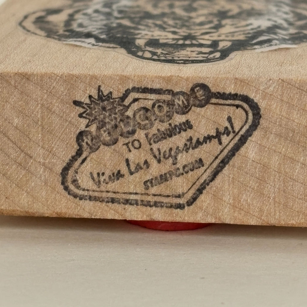 Viva Las Vegastamps Rubber Stamp Tiger Face Animal Jungle Team Mascot Fierce Strong Cardmaking