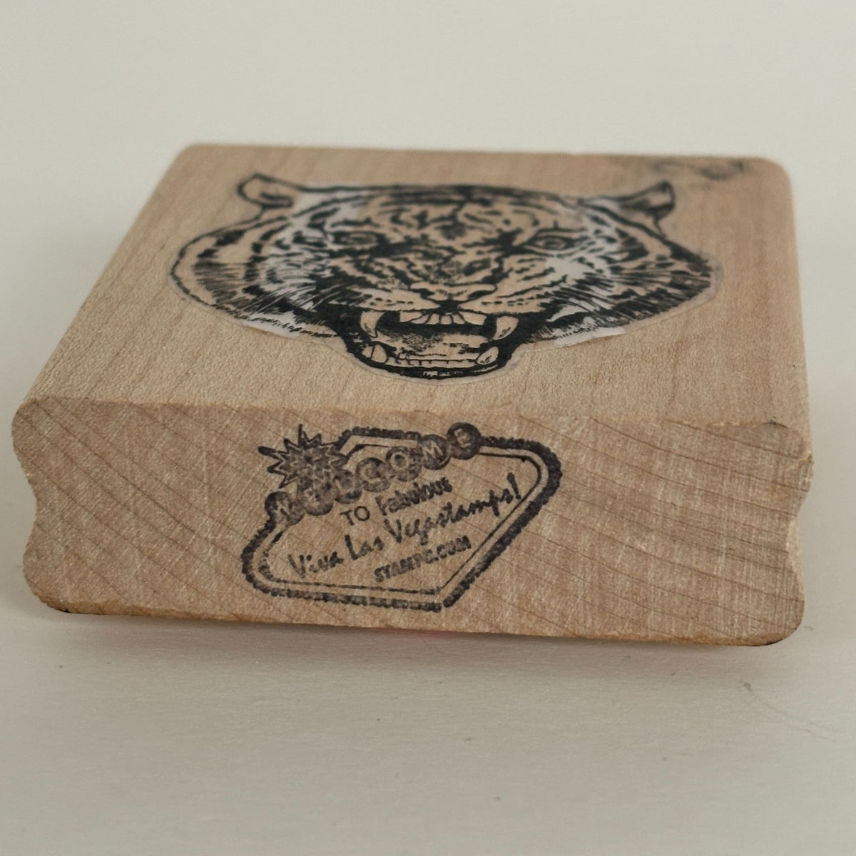 Viva Las Vegastamps Rubber Stamp Tiger Face Animal Jungle Team Mascot Fierce Strong Cardmaking