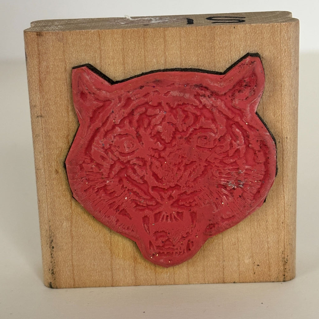Viva Las Vegastamps Rubber Stamp Tiger Face Animal Jungle Team Mascot Fierce Strong Cardmaking