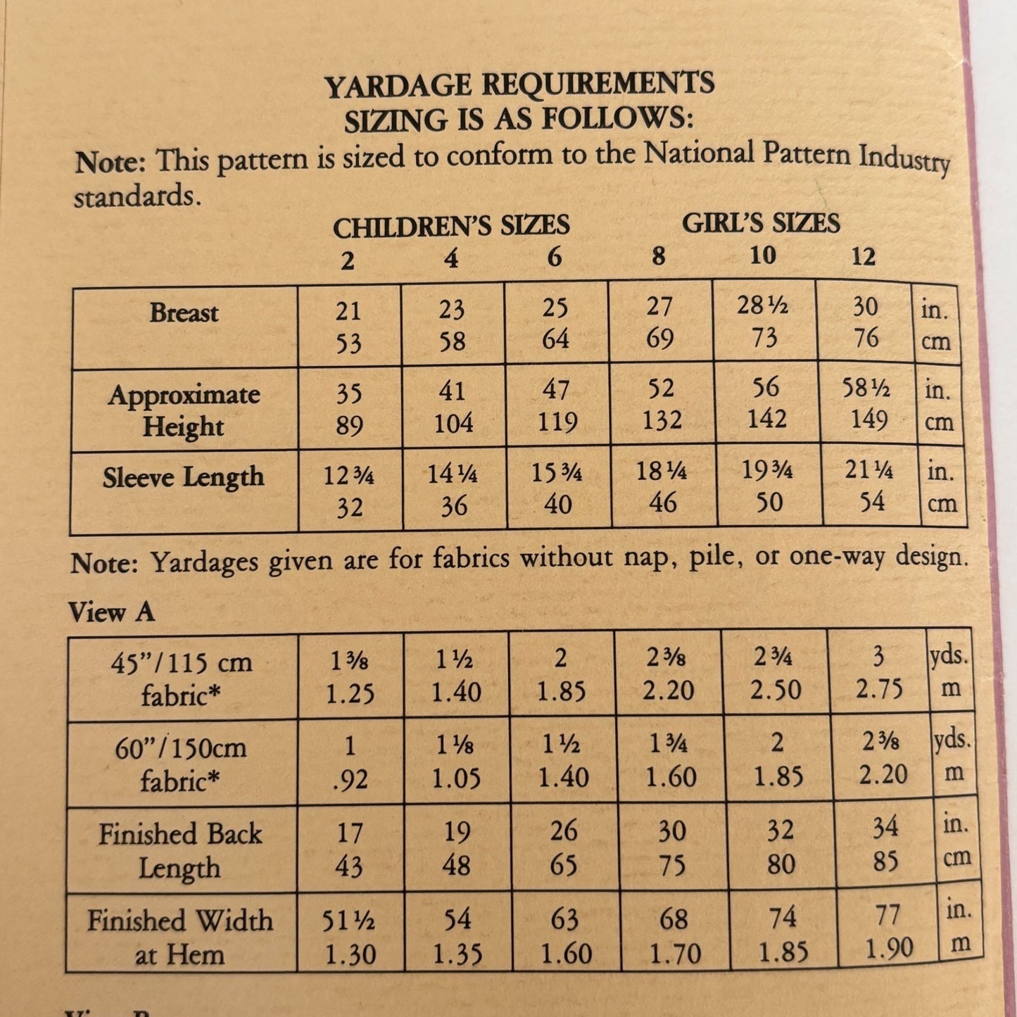 Folkwear Sewing Pattern 225 Childhood Dreams Prairie Dress Girls 2-12 Nightgown Uncut