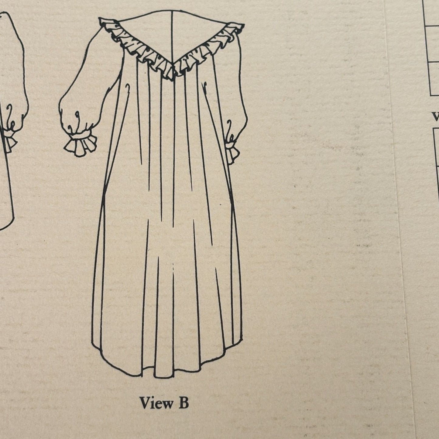 Folkwear Sewing Pattern 225 Childhood Dreams Prairie Dress Girls 2-12 Nightgown Uncut