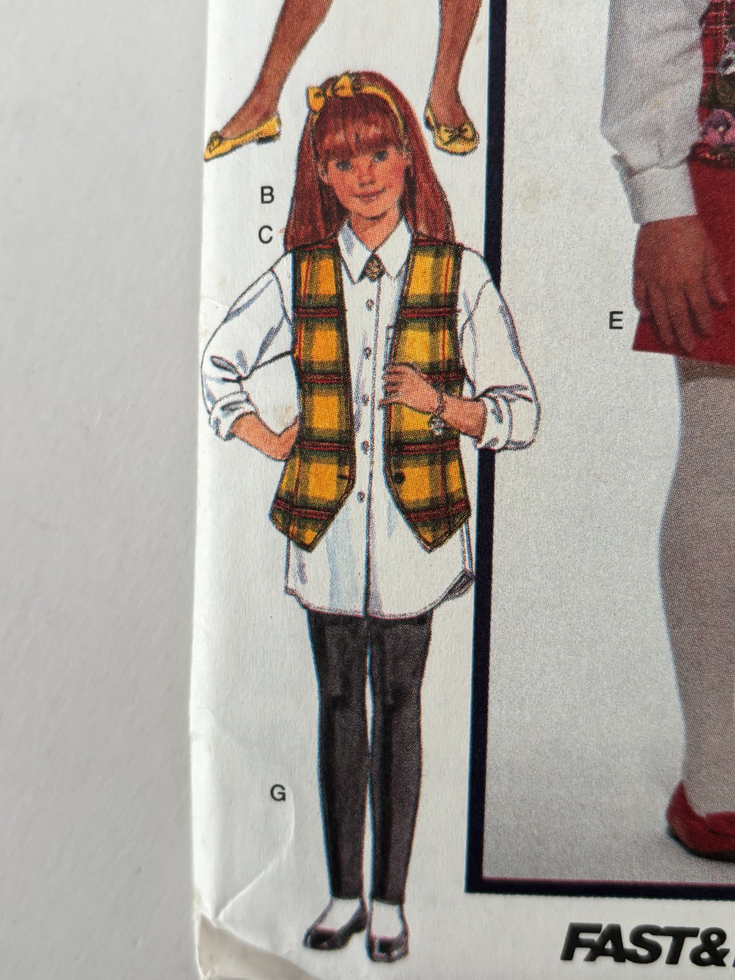 Butterick Sewing Pattern 6362: Girls' Vest, Shirt, Skirt, Shorts, Leggings and Tie