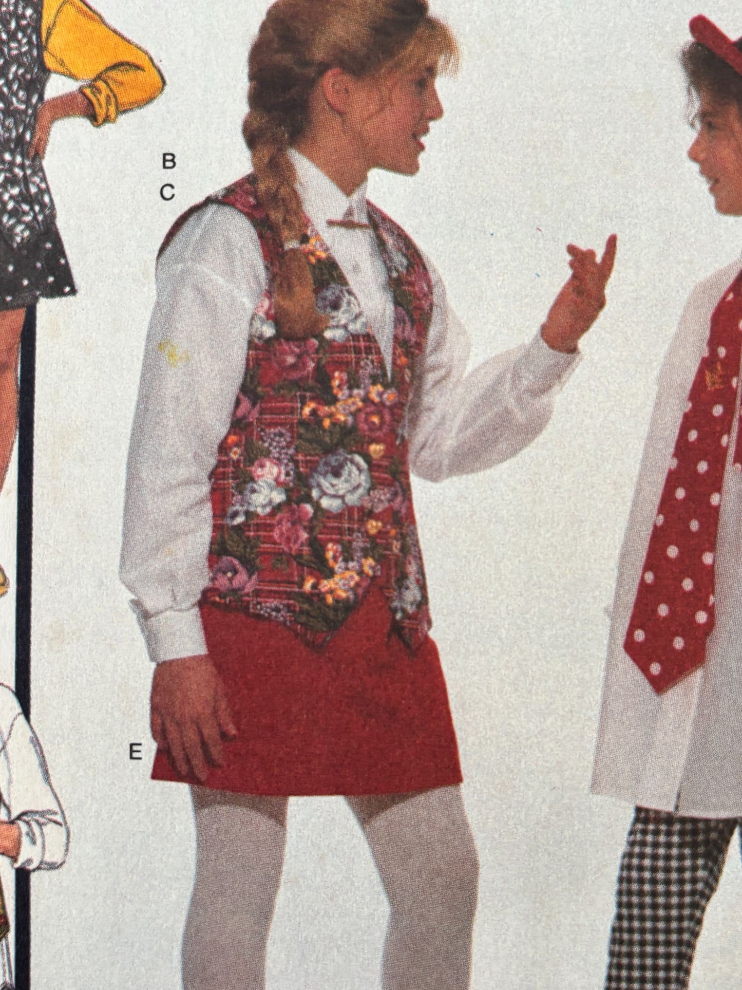 Butterick Sewing Pattern 6362: Girls' Vest, Shirt, Skirt, Shorts, Leggings and Tie