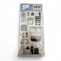Heidi Grace Rubber Cling Stamps Set Home Sweet Home Phrase Real Estate Window Sill Neighborhood