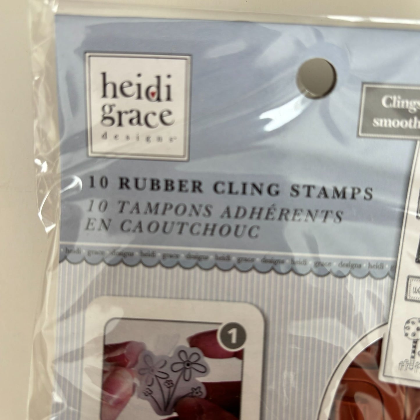 Heidi Grace Rubber Cling Stamps Set Home Sweet Home Phrase Real Estate Window Sill Neighborhood