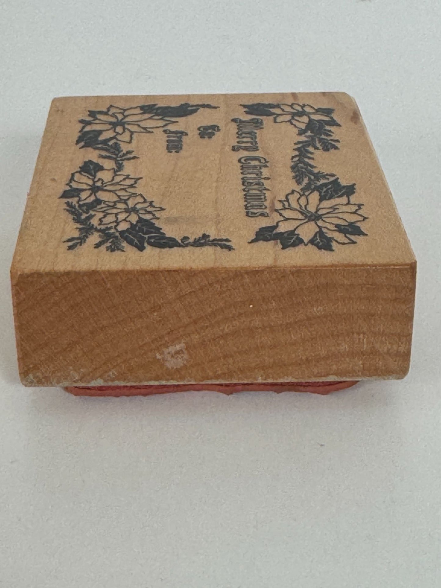 PSX Rubber Stamp To From Gift Tag Card Making Words Merry Christmas