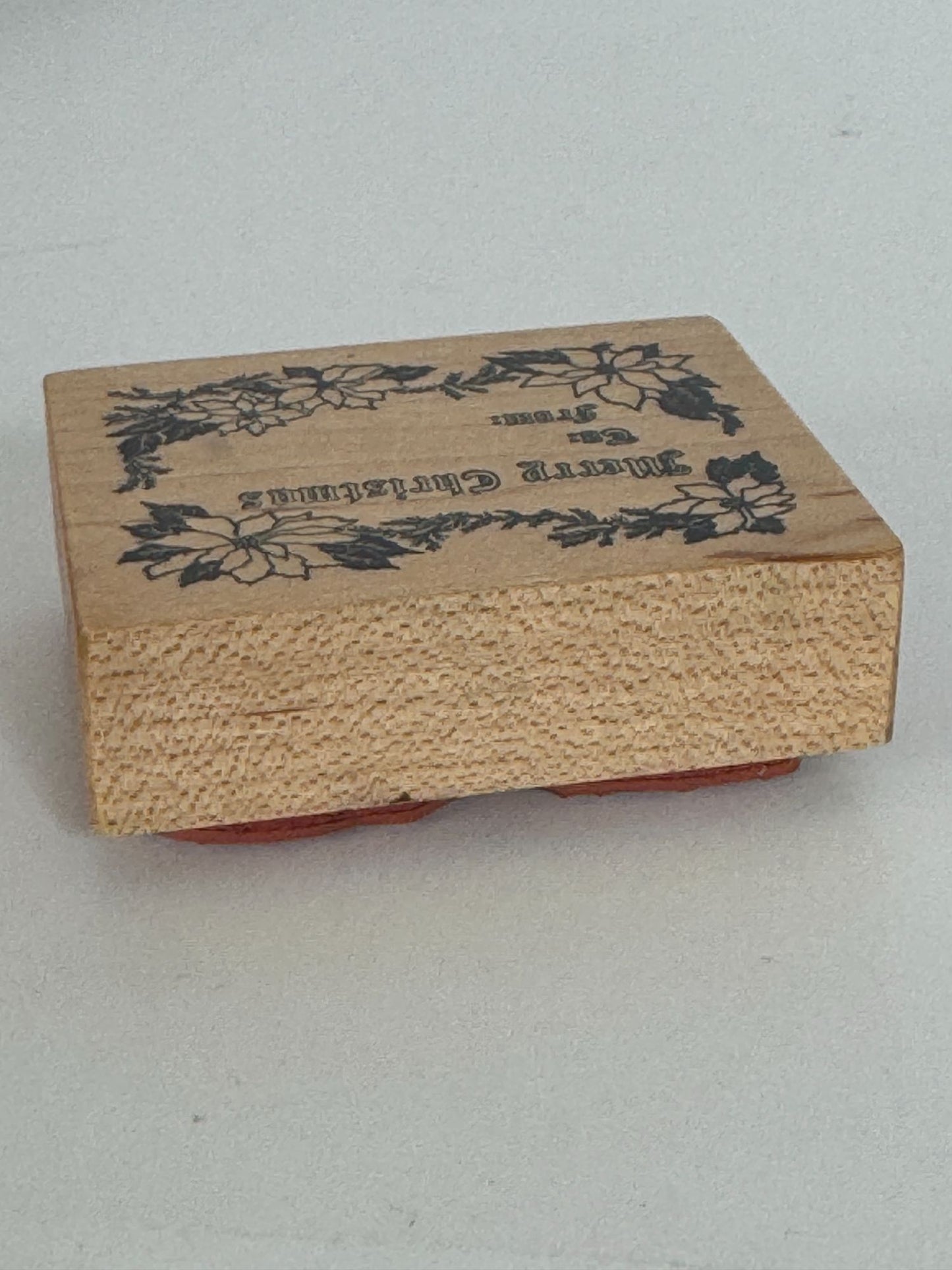 PSX Rubber Stamp To From Gift Tag Card Making Words Merry Christmas