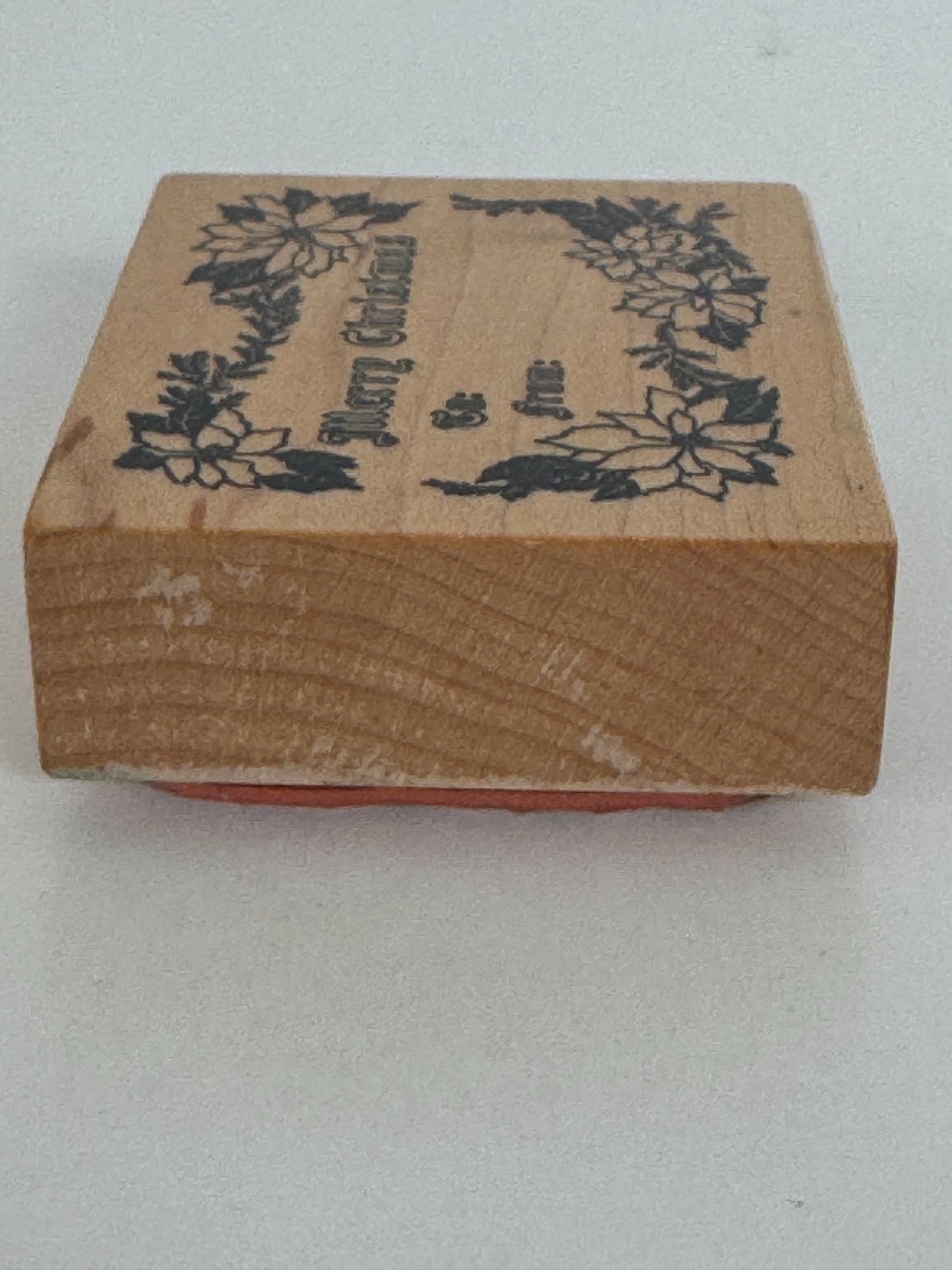 PSX Rubber Stamp To From Gift Tag Card Making Words Merry Christmas