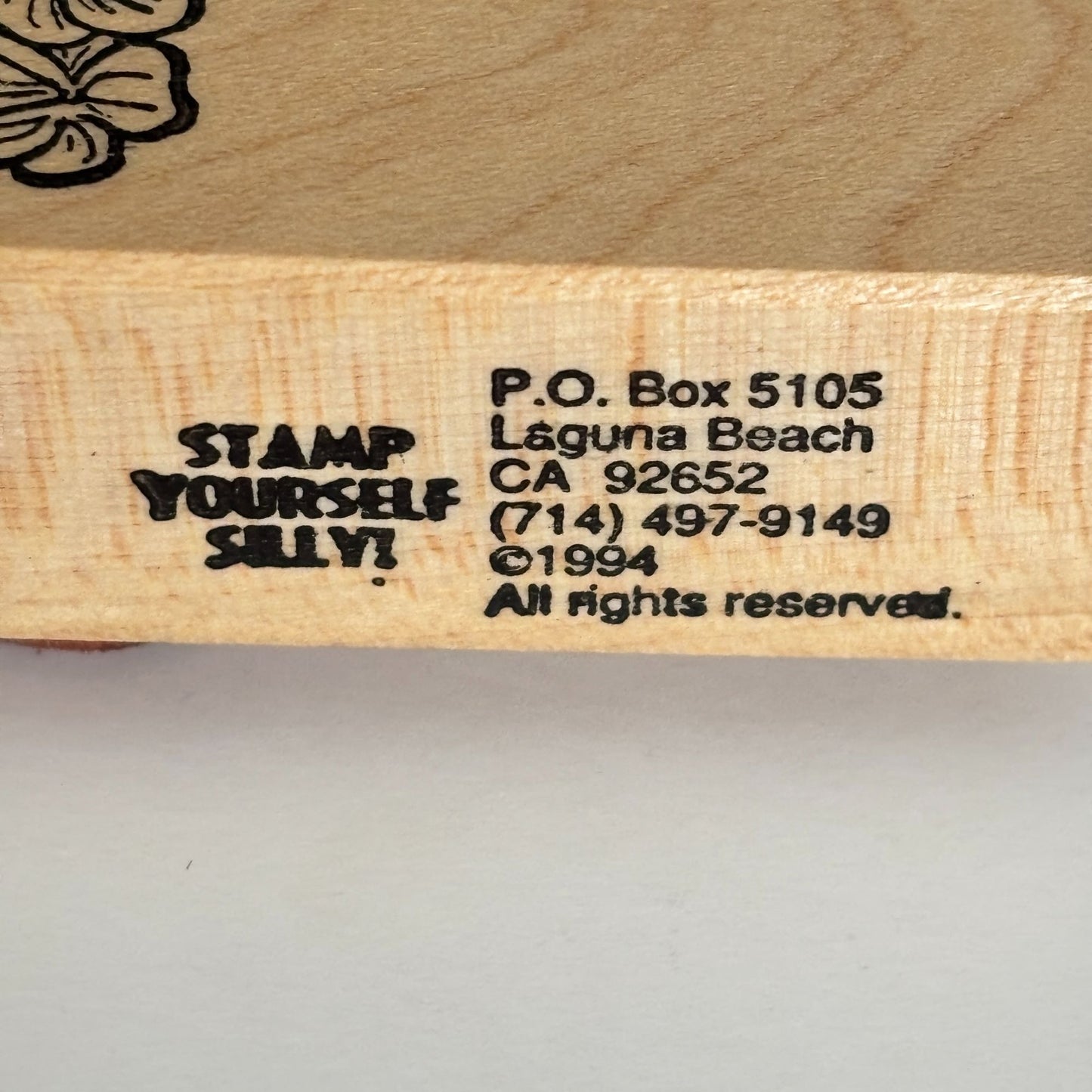 Stamp Yourself Silly Rubber Stamp Hawaiian Flowers Hibiscus Lei Corner Border Floral Cardmaking