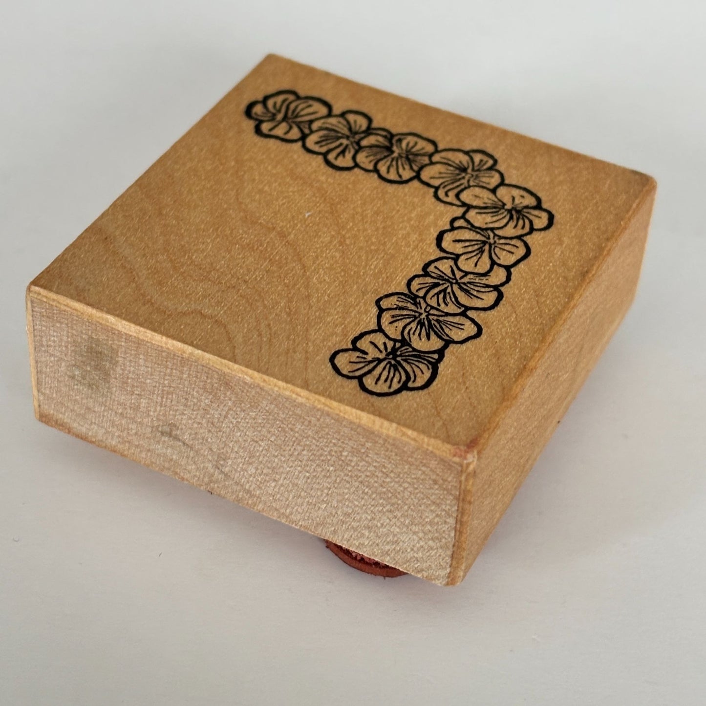 Stamp Yourself Silly Rubber Stamp Hawaiian Flowers Hibiscus Lei Corner Border Floral Cardmaking