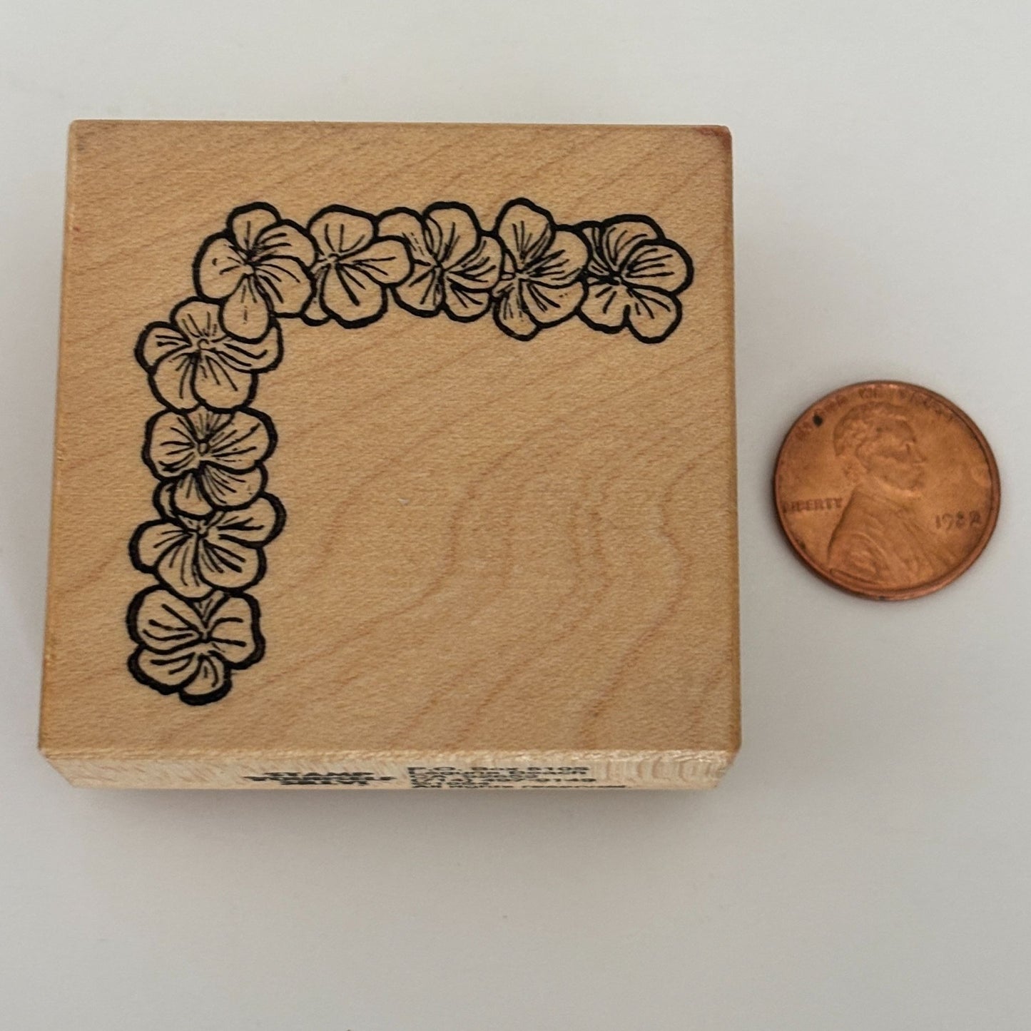 Stamp Yourself Silly Rubber Stamp Hawaiian Flowers Hibiscus Lei Corner Border Floral Cardmaking
