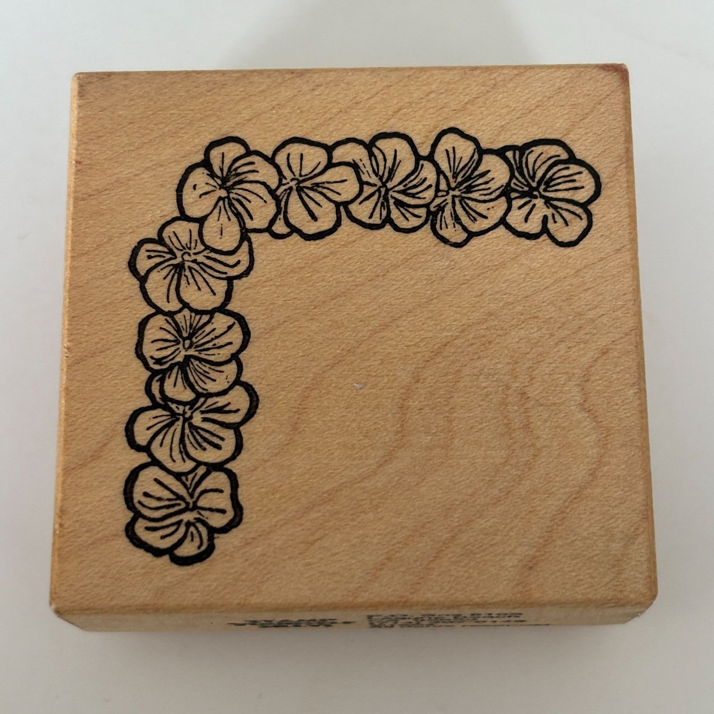 Stamp Yourself Silly Rubber Stamp Hawaiian Flowers Hibiscus Lei Corner Border Floral Cardmaking