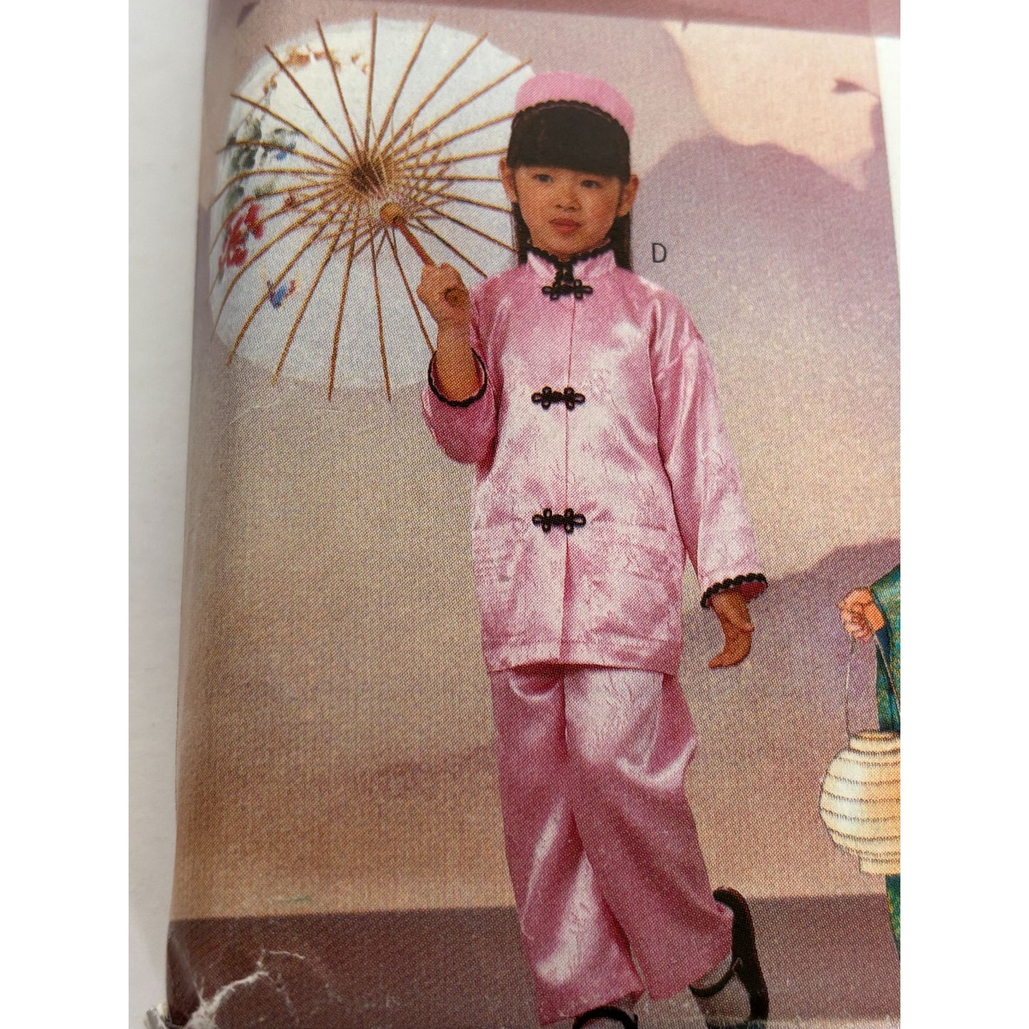 Butterick Sewing Pattern P450 Girls Asian Costume Kimono Traditional Dress Robe