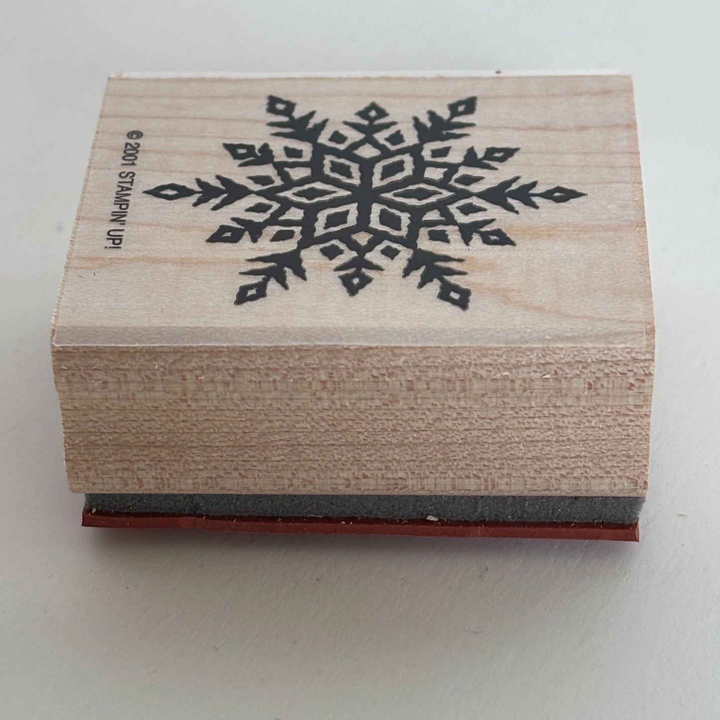 Stampin Up Rubber Stamp Snowflake Winter Holidays Christmas Card Making Craft