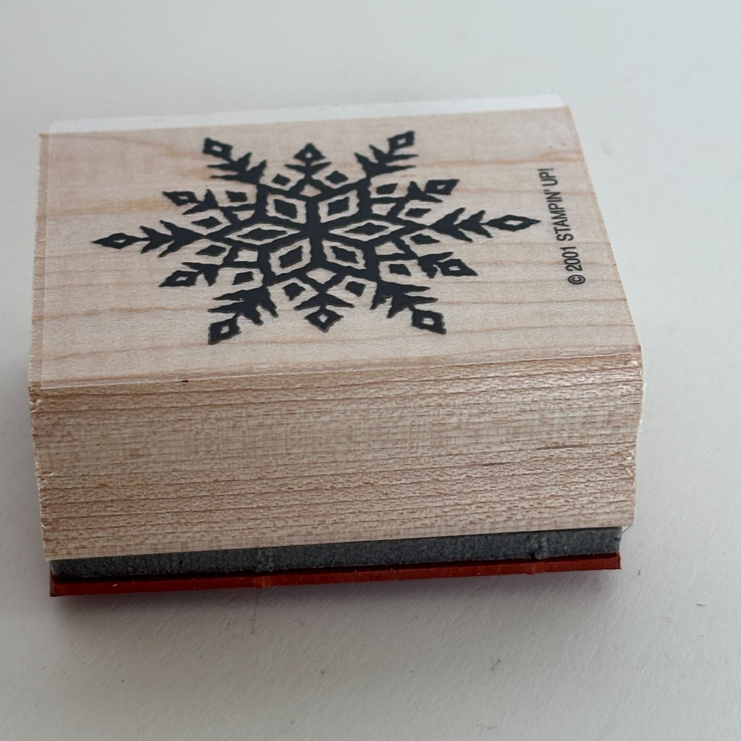 Stampin Up Rubber Stamp Snowflake Winter Holidays Christmas Card Making Craft