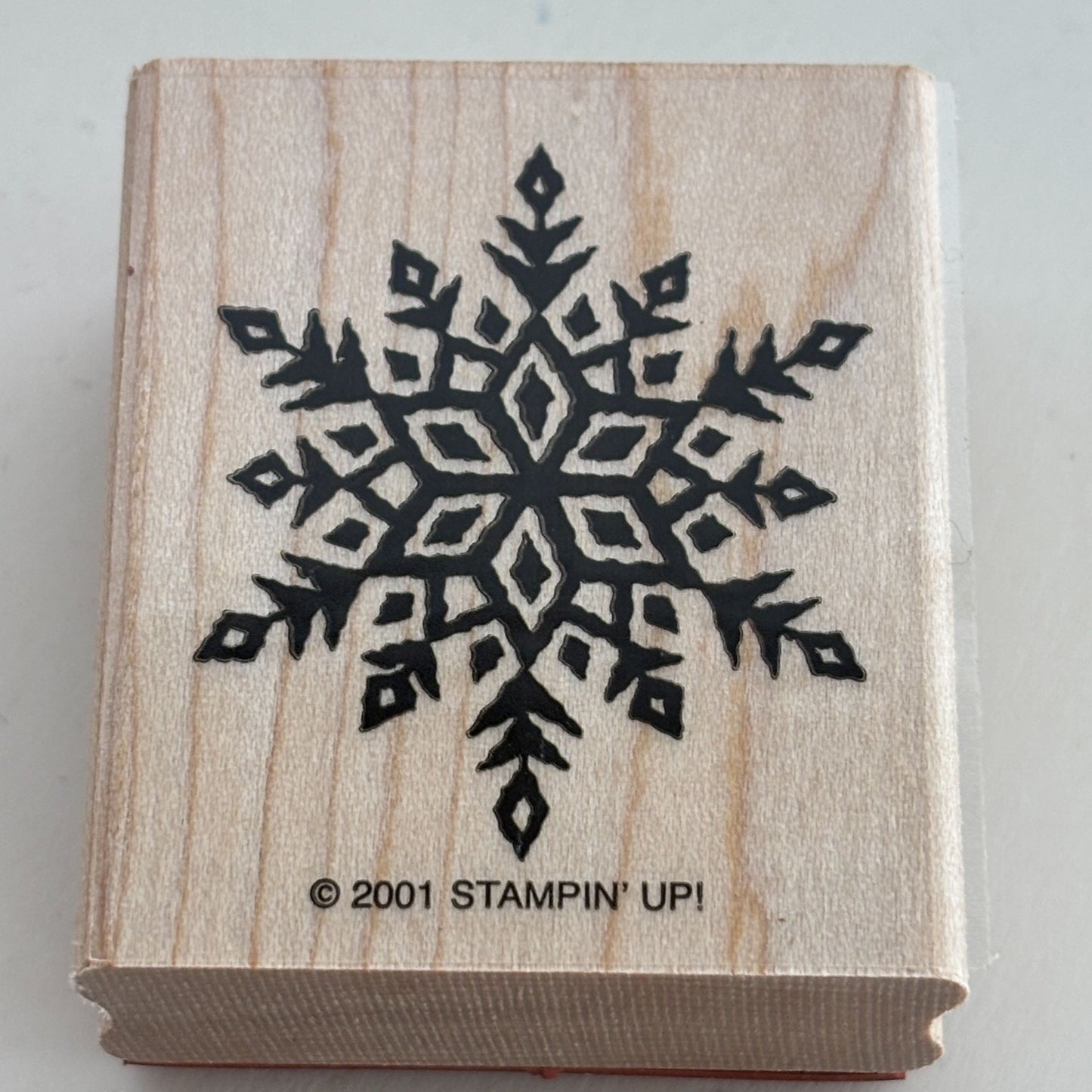 Stampin Up Rubber Stamp Snowflake Winter Holidays Christmas Card Making Craft