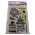 Stampendous Perfectly Clear Stamps Set Tweet Cages Bird Sweet Pun Cardmaking Scrapbooking Words