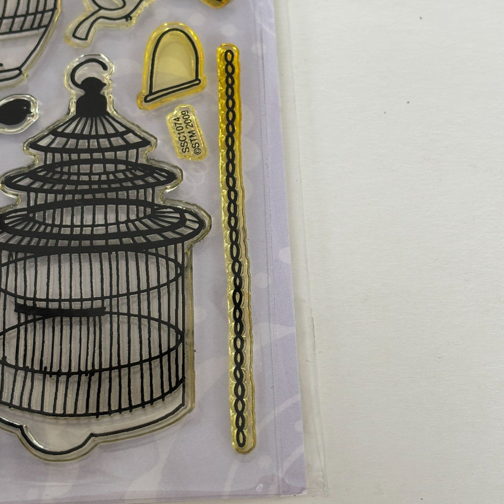 Stampendous Perfectly Clear Stamps Set Tweet Cages Bird Sweet Pun Cardmaking Scrapbooking Words